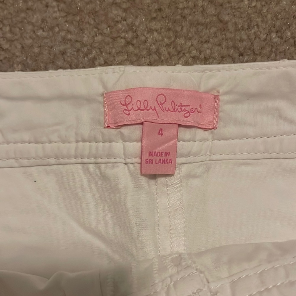 White size 4 Lilly Pulitzer eyelet skort - Picture 4 of 5